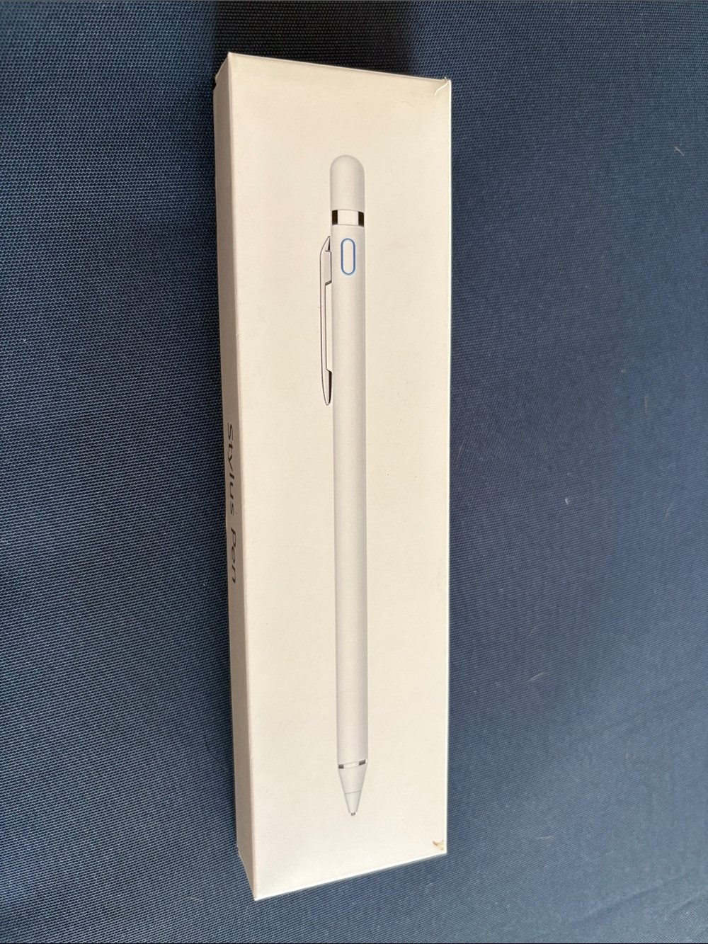 Blue Stylus Pen with Silver Clip